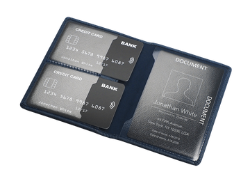 Peněženka na dokumenty RFID